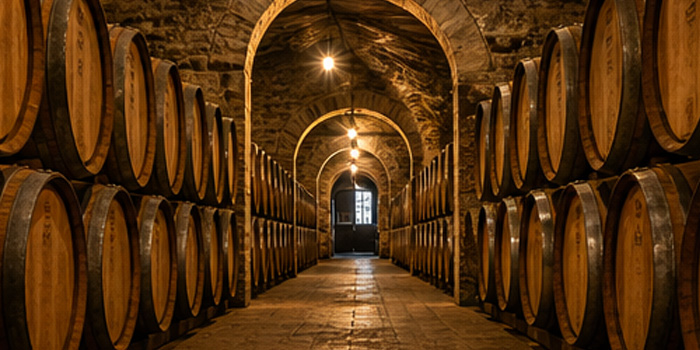 Bordeaux wineries and vineyards in France
